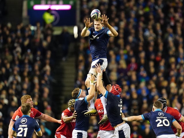 His memorable lineout steal in the first half which stemmed the Welsh tide when Scotland were up against it summed up a towering performance. 8