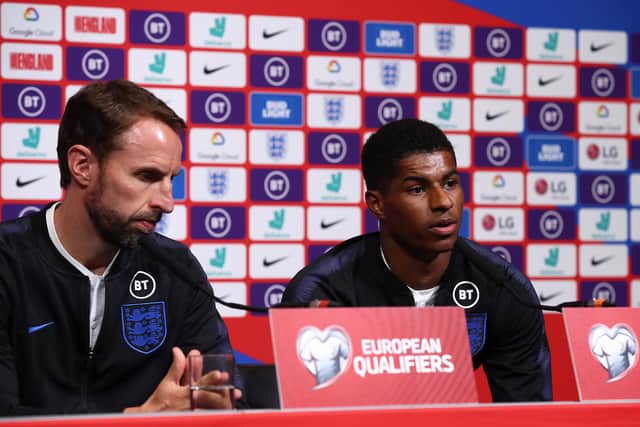The values expressed by England manager Gareth Southgate and striker Marcus Rashford have widespread support across the UK (Picture: Julian Finney/Getty Images)