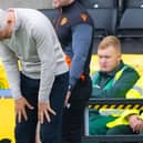 Jim Goodwin is dejected during Dundee United's 2-1 loss at Livingston. (Photo by Paul Devlin / SNS Group)
