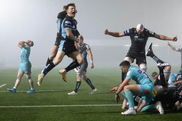 Glasgow's win over Exeter Chiefs at Scotstoun last month was described by Danny Wilson as his proudest moment as Warriors coach. (Photo by Ross Parker / SNS Group)