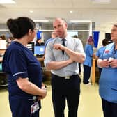 From left is senior charge nurse Joanne Auld, Health Secretary Neil Gray, deputy charge nurse Siobhan Griffin and clinical nurse educator Hannah Spruce at Forth Valley Royal Hospital.