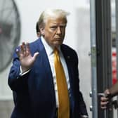 Former US President Donald Trump returns to the courtroom after a break in his trial for allegedly covering up hush money payments at Manhattan Criminal Court. Photo: Justin Lane - Pool/Getty Images