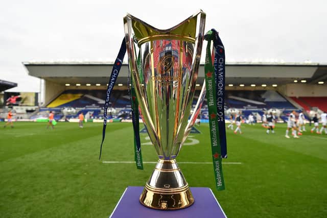 The Heineken Champions Cup Trophy is at stake (Photo by Dan Mullan/Getty Images)