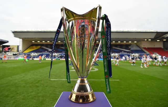 The Heineken Champions Cup Trophy is at stake (Photo by Dan Mullan/Getty Images)