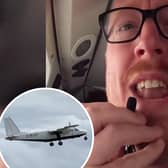 Noel Philips shared a video of the world's shortest flight in Scotland on his TikTok (@noelphilips)