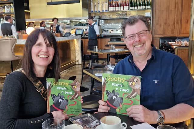 Scotty Plants a Seed, being published by Argyll-based firm Little Door Books, was penned by best-selling author Conn Iggulden and boasts eye-catching artwork by illustrator Lizzy Duncan