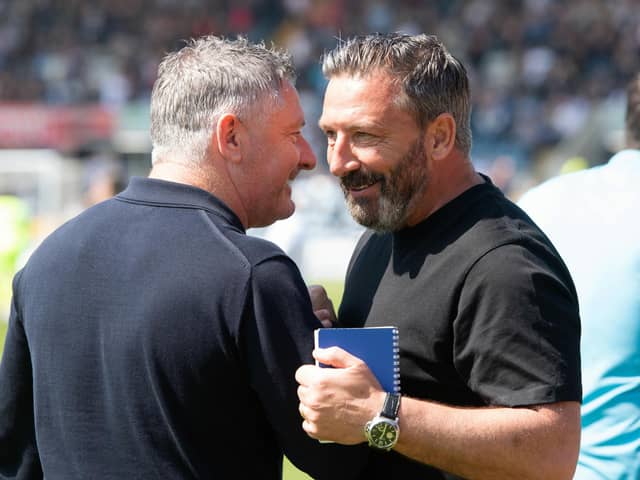 Dundee manager Tony Docherty and his Kilmarnock counterpart Derek McInnes can be happy with their respective seasons.