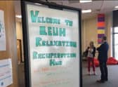 A relaxation and recuperation hub at Queen Elizabeth University Hospital.