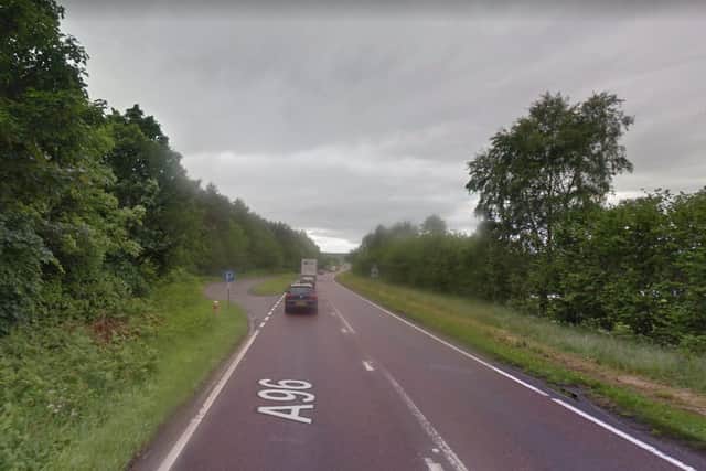 The 41-year-old, from Forres, was driving a blue Citroen DS3 on the A96 at Wester Hardmuir, four miles east of Nairn, when the accident happened at around 7pm on Sunday.