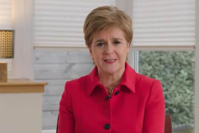 Nicola Sturgeon gives the virtual conference address