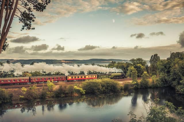 The Aberdonian speeds by a lochside location. Built by enthusiasts, the engine is getting stoked up for its summer season. Picture: Craig Doogan