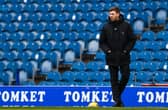 Steven Gerrard looks on as his Rangers side defeat Aberdeen 4-0 to open up an 11-point lead at the top of the Premiership table. (Photo by Craig Foy / SNS Group)