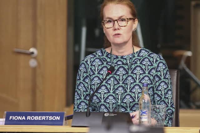Fiona Robertson, Chief Executive of SQA (Scottish Qualifications Authority) appeared in front of MSPs.
