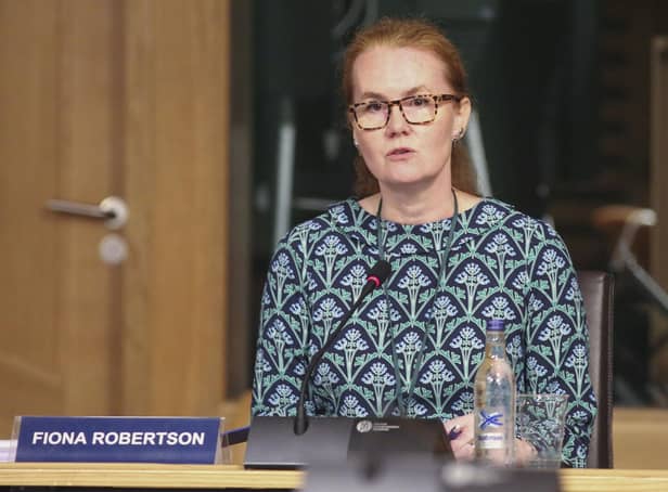 Fiona Robertson, Chief Executive of SQA (Scottish Qualifications Authority) appeared in front of MSPs.