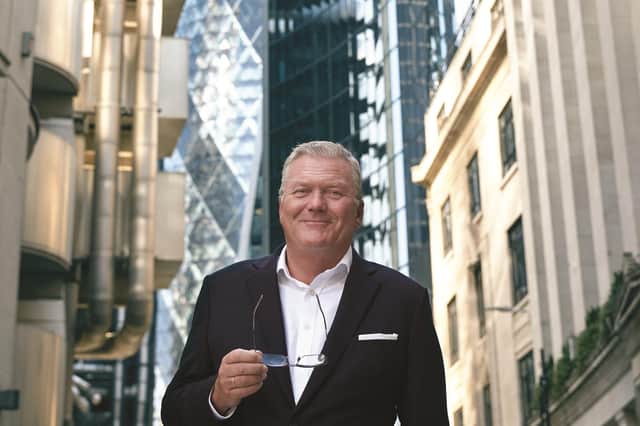 Nicki Bisgaard in the City of London, in August 2020. He says that EedenBull can make things simpler for businesses while also working with banks. 
Picture: Debra Hurford-Brown.
