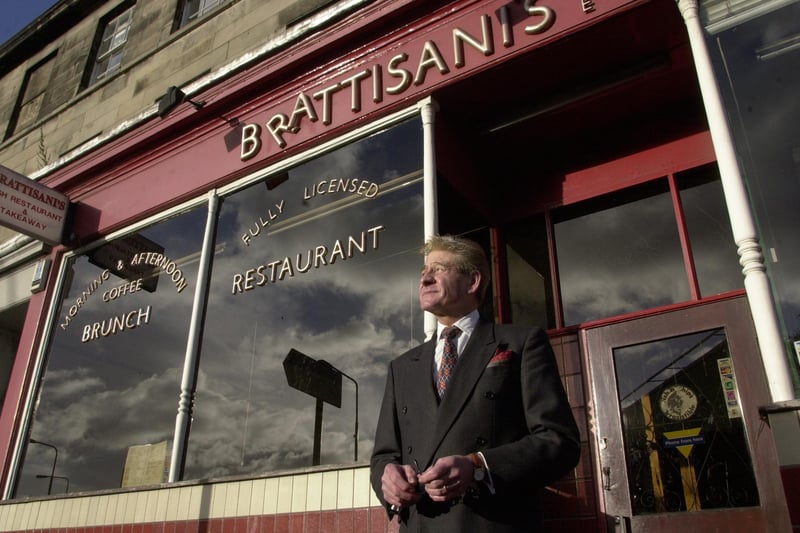 Legendary chippy Brattisani once had branches all over the city, with the most famous located at Morrison Street and Newington. Here, Charles Brattisani surveys his fish and chip restaurant in Haymarket for the last time in 2002.