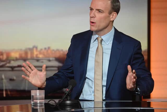 Deputy Prime Minister Dominic Raab. Picture: Jeff Overs/BBC/PA Wire