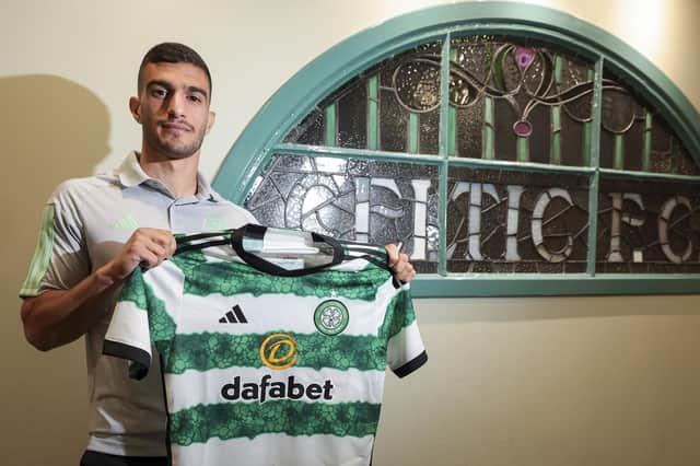 Celtic's Liel Abada is pictured after signing a new four-year contract at Celtic Park, on September 01, 2023, in Glasgow, Scotland.  (Photo by Ewan Bootman / SNS Group)