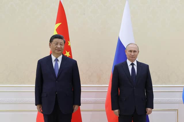 China's President Xi Jinping will be taking note of how Vladimir Putin's attempt at military expansion works out (Picture: Alexandr Demyanchuk/Sputnik/AFP via Getty Images)