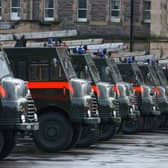 Green Goddesses lined up at Redford Barracks