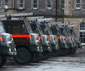 Green Goddesses lined up at Redford Barracks