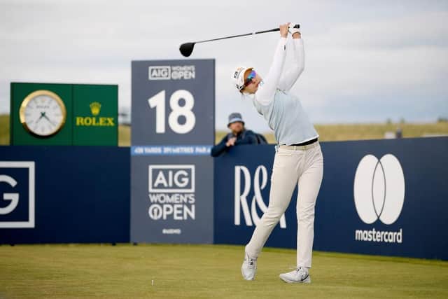 In Gee Chun in action at Muirfield on the last day . Picture: Octavio Passos/Getty Images.