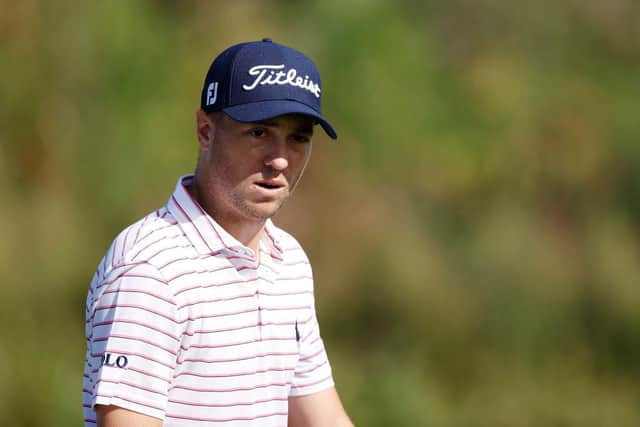 Justin Thomas during the final round of the Sentry Tournament Of Champions in Kapalua, Hawaii. (Photo: Getty Images)