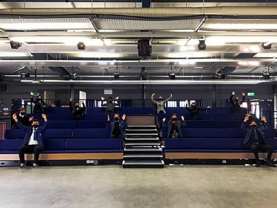 The drama studio at Leith Academy has been given a new look thanks to Sir Ian McKellen.