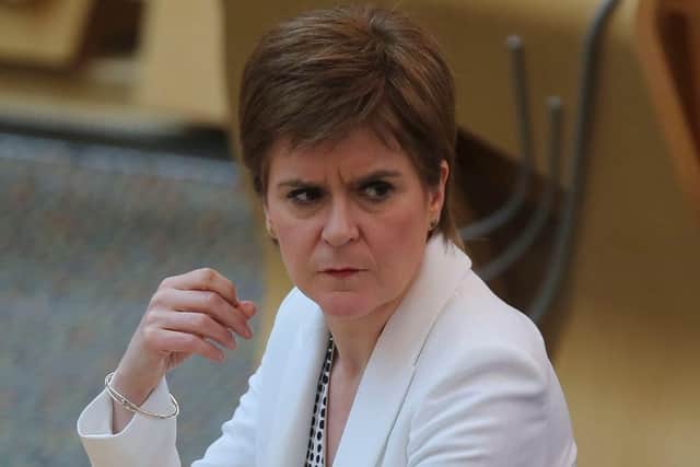 First Minister Nicola Sturgeon has hit back at accusations that she has broken lockdown rules to have her hair cut. 
(Photo by Fraser Bremner-Pool/Getty Images)