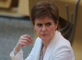 First Minister Nicola Sturgeon has hit back at accusations that she has broken lockdown rules to have her hair cut. 
(Photo by Fraser Bremner-Pool/Getty Images)