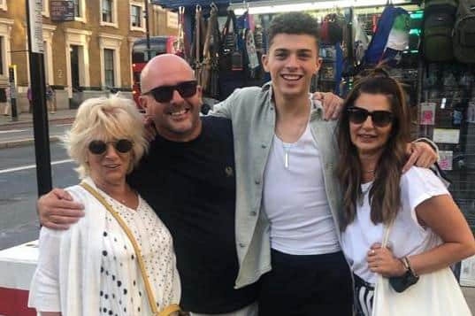 Edinburgh dancer Rory Macleod with grandma Irene Kitson, dad Ewen and mum Nicky