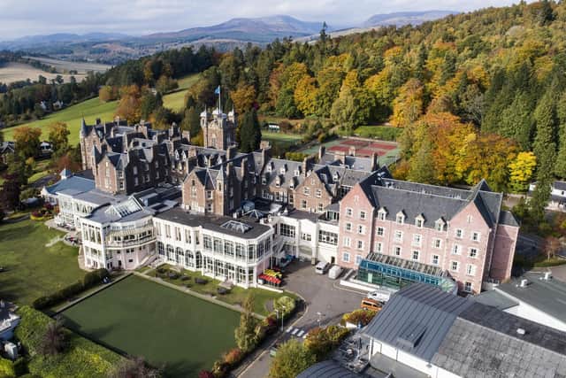 The rise in demand for 'premium experiences' is said to be welcome news for hotels such as the Crieff Hydro Resort, above.