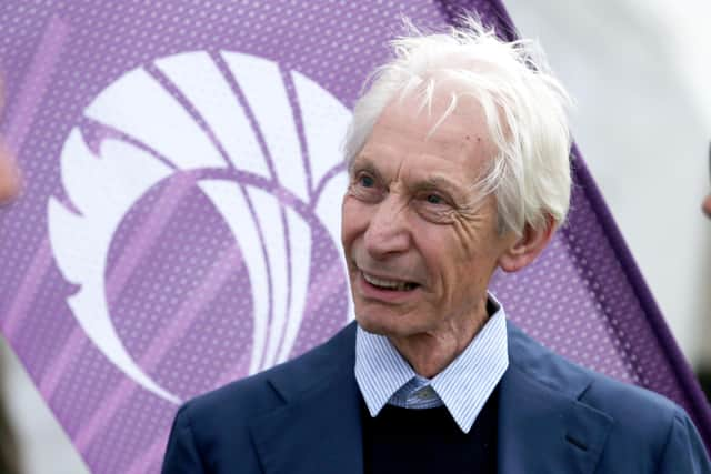 Charlie Watts of The Rolling Stones during the One Day International at The Grange, Edinburgh between Scotland v England.