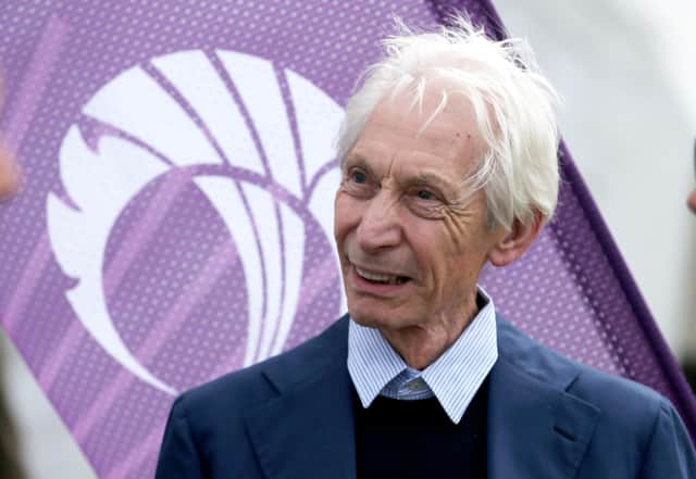 Charlie Watts of The Rolling Stones during the One Day International at The Grange, Edinburgh between Scotland v England.