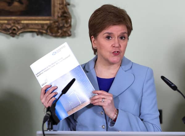Pointing out the lack of detail in the SNP's plans for Scottish independence does not actually resolve the constitutional question (Picture: Russell Cheyne/pool/Getty Images)