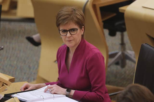 Nicola Sturgeon stressed there was not an 'anti-English bone in my body' and that she leads 'a party that is full of English people' (Picture: Fraser Bremner-Pool/Getty Images)