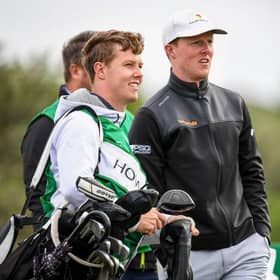 Darren Howie caddie for bif brother Craig in the 2021 Rolex Challenge Tour Grand Final supported by The R&A at T-Golf & Country Club in Mallorca but he is playing in the second stage of the DP World Tour Qualifying School in mainland Spain this week. Picture: Octavio Passos/Getty Images.