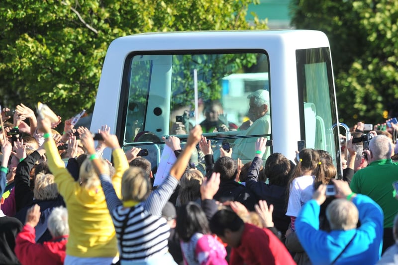 Pope Benedict went to Bellahouston Park in Glasgow to deliver Mass.