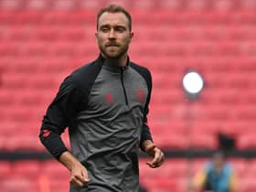 Denmark's midfielder Christian Eriksen      Photo: Jonathan Nackstrand / AFP