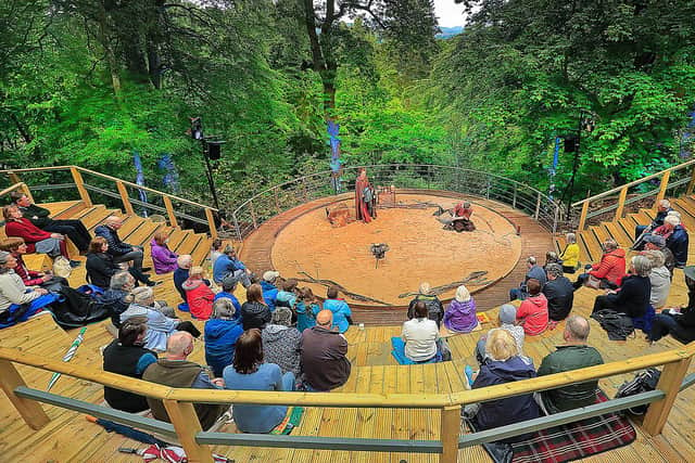 Pitlochry Festival Theatre has built an outdoor amphitheatre to ensure it can stage live shows this summer.