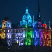 The traditional headquarters of Bank of Scotland on The Mound, Edinburgh, and now home to the Scottish HQ for Lloyds Banking Group.