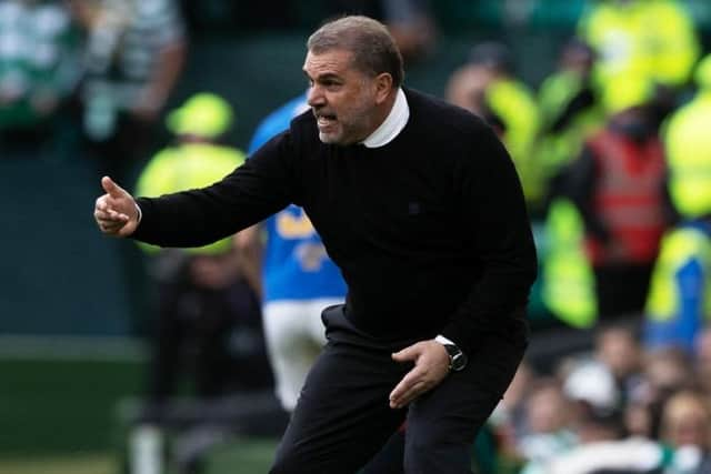 Celtic Manager Ange Postecoglou during a cinch Premiership match between Celtic and Rangers at Celtic Park, on May 01, 2022, in Glasgow, Scotland.  (Photo by Craig Williamson / SNS Group)