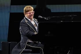 British musician Sir Elton John performs onstage during the "Farewell Yellow Brick Road The Final Tour" at the Alamodome in San Antonio, Texas. Picture: Suzanne Cordeiro/AFP via Getty Images