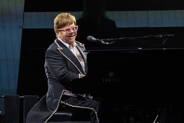 British musician Sir Elton John performs onstage during the "Farewell Yellow Brick Road The Final Tour" at the Alamodome in San Antonio, Texas. Picture: Suzanne Cordeiro/AFP via Getty Images