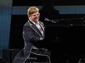 British musician Sir Elton John performs onstage during the "Farewell Yellow Brick Road The Final Tour" at the Alamodome in San Antonio, Texas. Picture: Suzanne Cordeiro/AFP via Getty Images