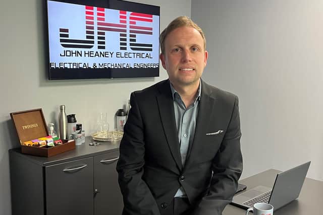 Mark Heaney is managing director of John Heaney Electrical (JHE), based in West Lothian.