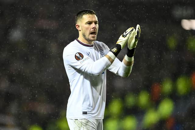 Rangers goalkeeper Jack Butland is reportedly attracting interest from clubs in England. (Photo by Rob Casey / SNS Group)