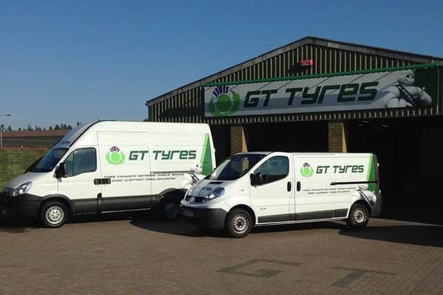 Long-standing Royal Bank of Scotland customer David Philip, whose family has been farming in the area since 1939, has bought over GT Tyres from previous owner, Cameron Gordon, upon his retirement.