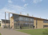 A CGI of the new lab building being constructed at the Edinburgh Technopole campus in Midlothian.