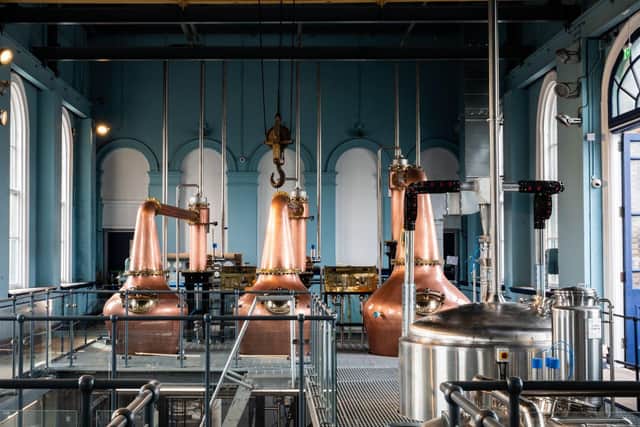 Belfast's new distillery, Titanic Distillers, have made the old Pump House at the Thompson dock their home. Pic: Visit Belfast